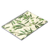 Olivenzweige Aquarell Notizblock (Linke Seite)