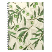 Olivenzweige Aquarell Notizblock (Vorderseite)