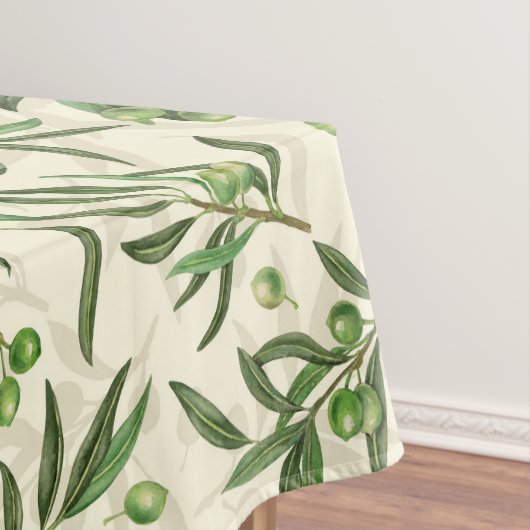 Olivenzweige Aquarell Tischdecke (Beispiel)