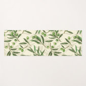 Olivenzweige Aquarell Yogamatte (Vorderseite (Horizontal))