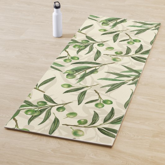 Olivenzweige Aquarell Yogamatte (Beispiel)