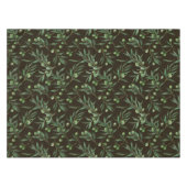 Olivenzweige Aquarellfarben auf schwarz Tischdecke (Vorderseite (Horizontal))
