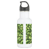 Olivenzweige auf Honigtau Edelstahlflasche (Rückseite)