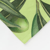 Olivenzweige auf Honigtau Fleecedecke (Ecke)