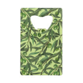 Olivenzweige auf Honigtau Geldbeutel Flaschenöffner (Rückseite)