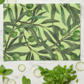 Olivenzweige auf Honigtau Geschirrtuch (Gefaltet)