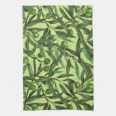 Olivenzweige auf Honigtau Geschirrtuch (Vertikal)