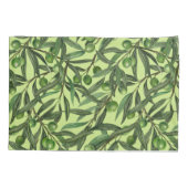 Olivenzweige auf Honigtau Kissenbezug (Rückseite-Links)