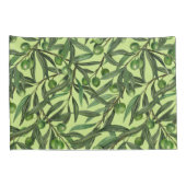Olivenzweige auf Honigtau Kissenbezug (Rückseite-Rechts)