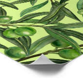 Olivenzweige auf Honigtau Poster (Ecke)