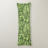 Olivenzweige auf Honigtau Seitenschläferkissen (Rückseite (Vertikal))