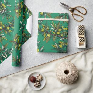 Olivenzweige Freies Palästina Florales & Botanik  Geschenkpapier