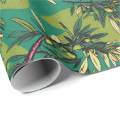 Olivenzweige Gratis Palästina Blumen & Botanicals Geschenkpapier (Rolleneckpunkt)