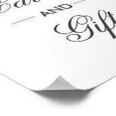 Olivenzweige. Hochzeitskarten und Geschenke Poster (Ecke)