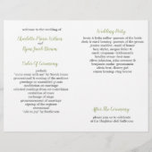 Olivenzweige Natur Grüne Botanische Hochzeit (Rückseite)