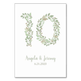 Olivenzweige Nr. 10 Tischnummer