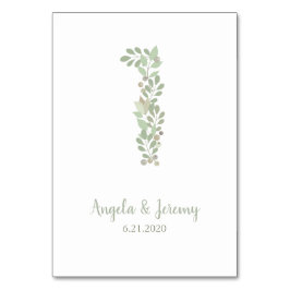 Olivenzweige Nummer 1 Tischnummer