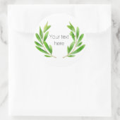 Olivenzweige Runder Aufkleber (Tasche)