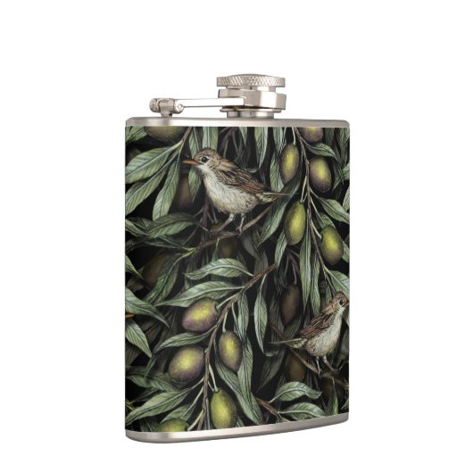 Olivenzweige und Warblers Flachmann (Rechts)