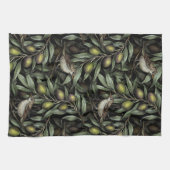 Olivenzweige und Warblers Geschirrtuch (Horizontal)