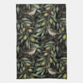 Olivenzweige und Warblers Geschirrtuch (Vertikal)