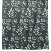 Olivenzweigstruktur Duschvorhang (Vorderseite)