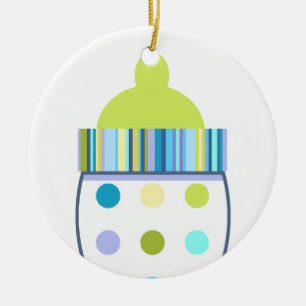 Oliver-Baby-Flasche Keramik Ornament