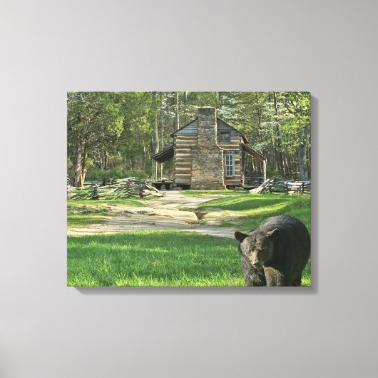 Oliver Cabin Bear Canvas Print Leinwanddruck (Vorderseite)