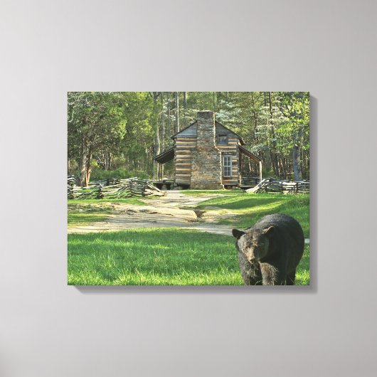 Oliver Cabin Bear Canvas Print Leinwanddruck (Vorderseite)