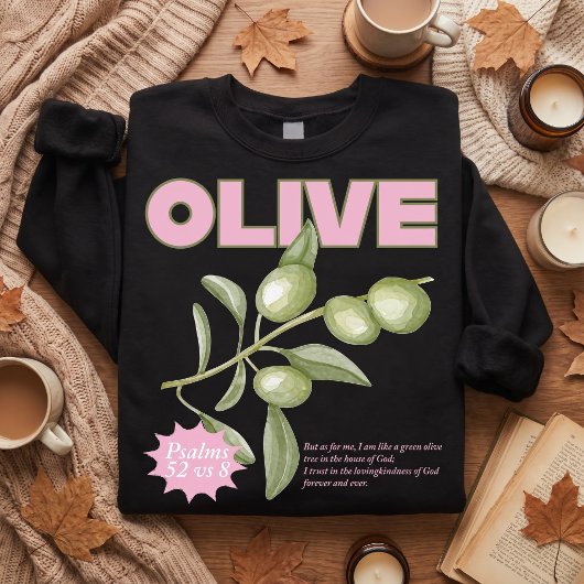 Oliver Christian Sweatshirt Psalm 52:8 Glaube-Basi