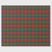 Oliver Clan Red Tartan Geschenkpapier (Flach)