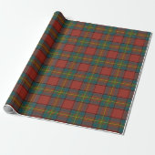Oliver Clan Red Tartan Geschenkpapier (Ungerollt)