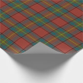 Oliver Clan Red Tartan Geschenkpapier (Ecke)