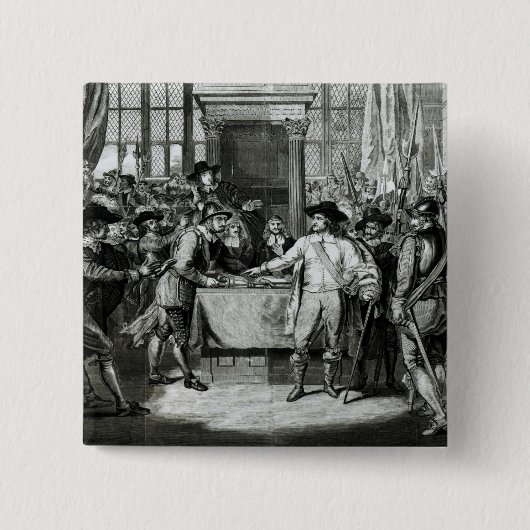 Oliver Cromwell Button (Vorderseite)