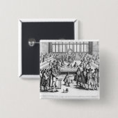 Oliver Cromwell, der das Parlament auflöst Button (Vorne & Hinten)