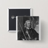 Oliver Cromwell-Illustration Button (Vorne & Hinten)