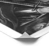 Oliver Cromwell Illustration Poster (Ecke)