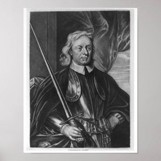 Oliver Cromwell Illustration Poster (Vorne)