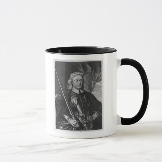Oliver Cromwell-Illustration Tasse (Rechts)
