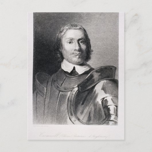 Oliver Cromwell , Lord Protector of England Postkarte (Vorderseite)