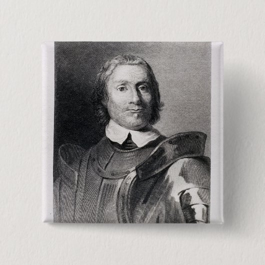 Oliver Cromwell, Lord Protector von England Button (Vorderseite)