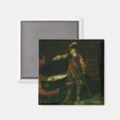 Oliver Cromwell mit dem Sarg von Charles I Magnet (Vorderseite/Rückseite)