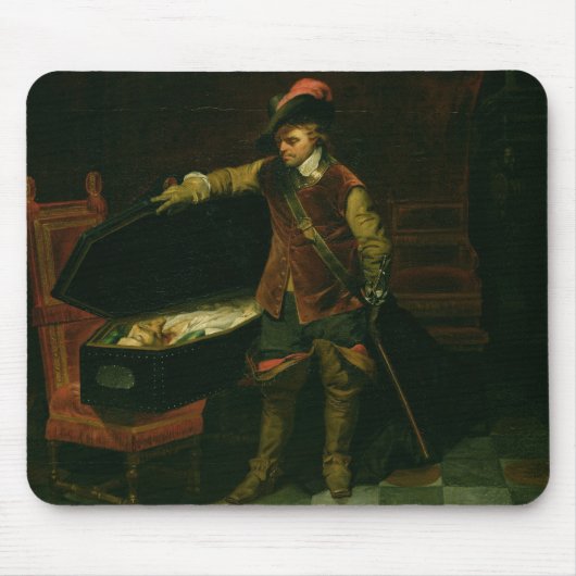 Oliver Cromwell mit dem Sarg von Charles I Mousepad (Vorne)