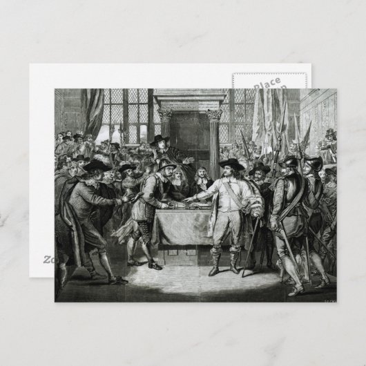 Oliver Cromwell Postkarte (Vorne/Hinten)