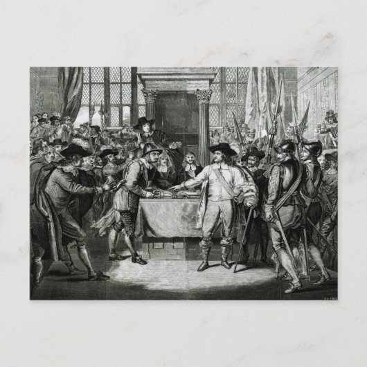 Oliver Cromwell Postkarte (Vorderseite)