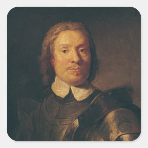 Oliver Cromwell Quadratischer Aufkleber