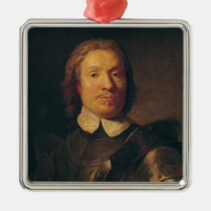 Oliver Cromwell Silbernes Ornament
