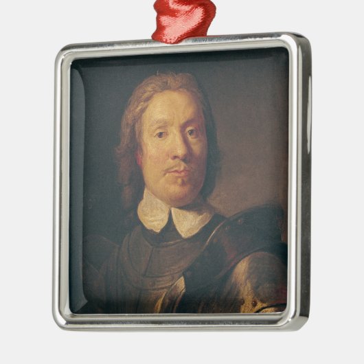 Oliver Cromwell Silbernes Ornament (Links)