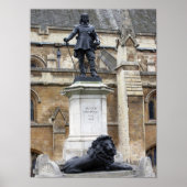 Oliver Cromwell Statue - Parlament - Westminster Poster (Vorne)