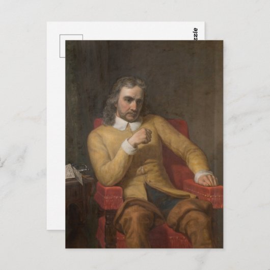 Oliver Cromwell von Charles Lucy Postkarte (Vorne/Hinten)
